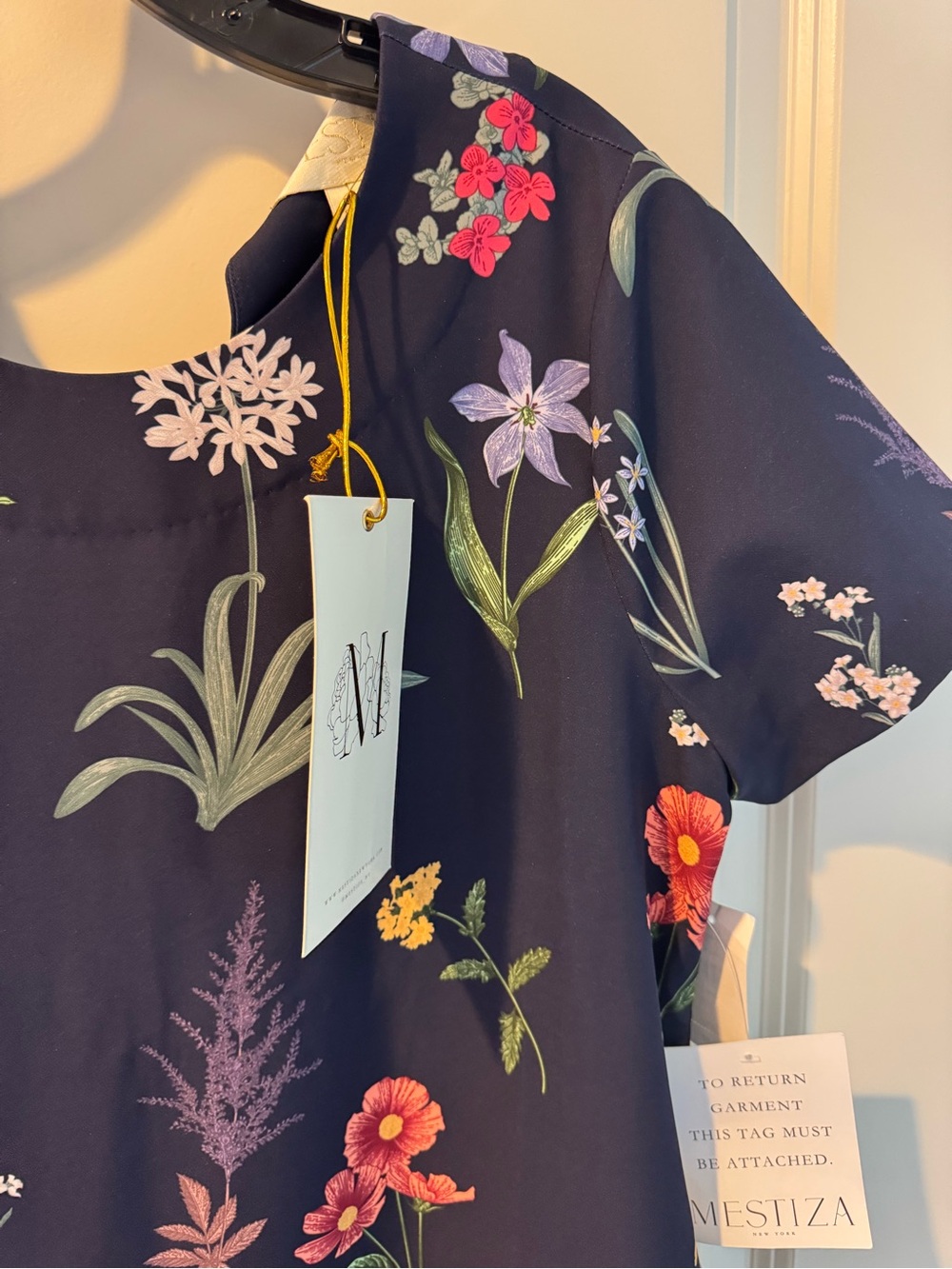 NWT Mestiza Adria Floral Stretch Crepe Gown | M - Picture 3 of 5